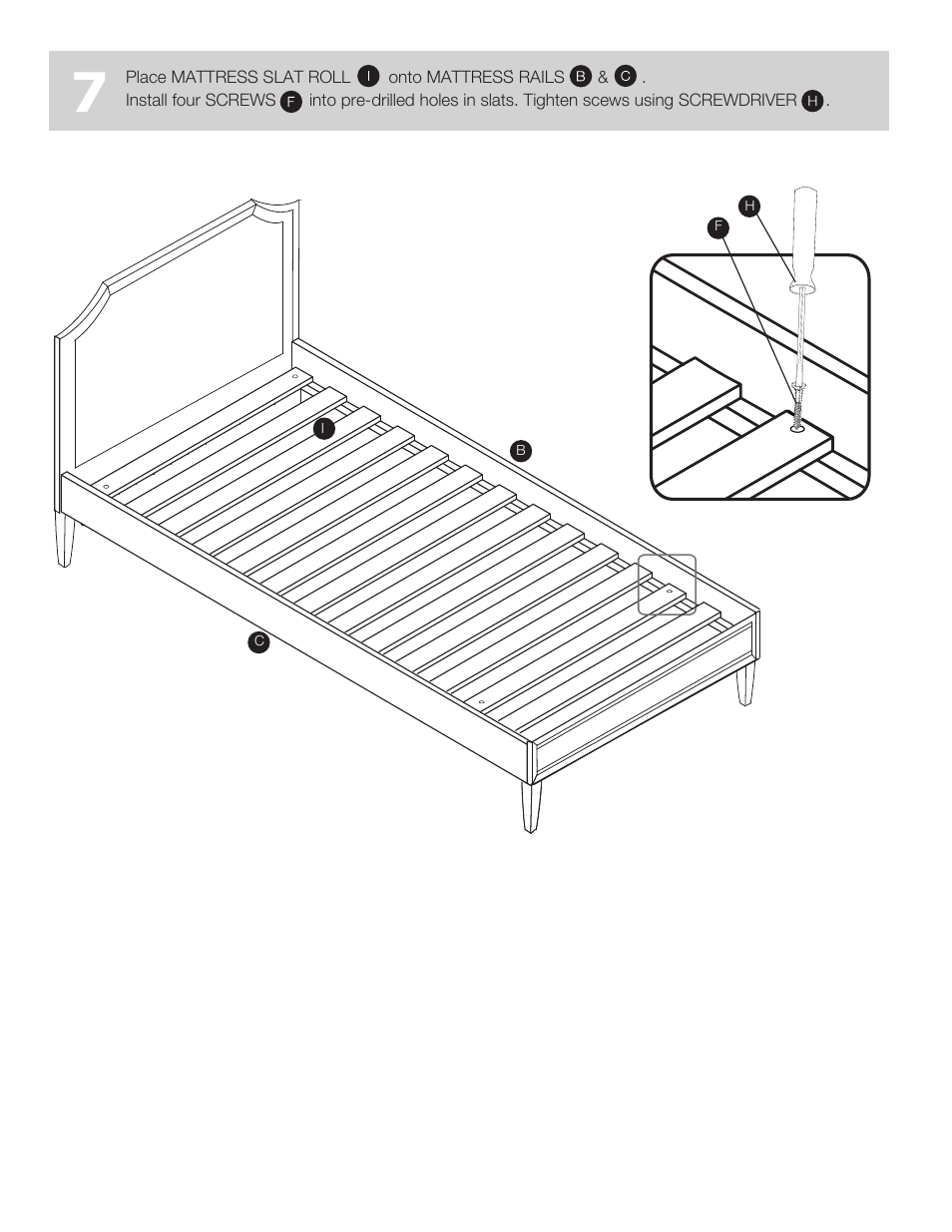 Land of Nod VERONA BED CONVERSION KIT User Manual | Page 6 / 9