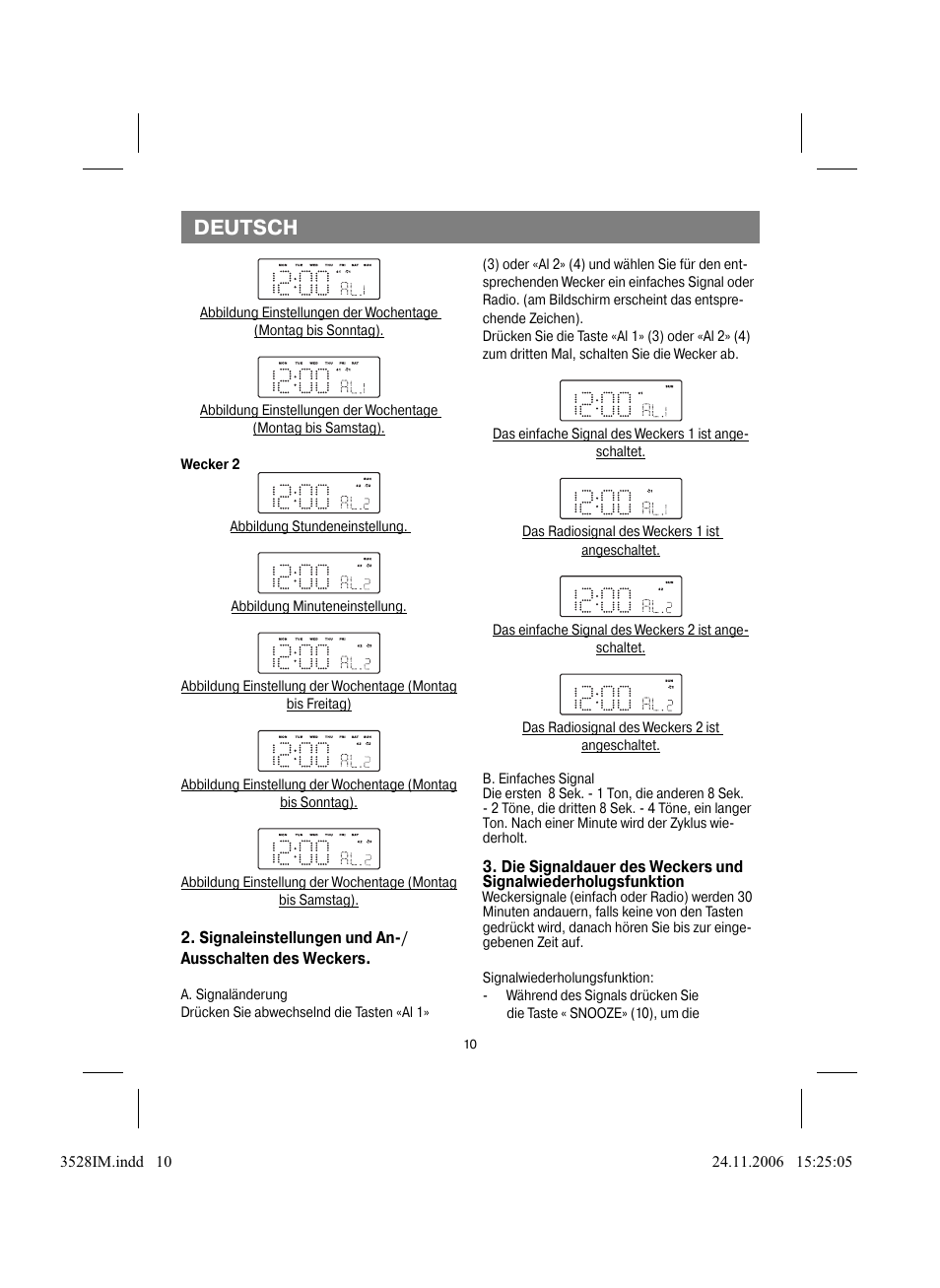 Deutsch | Vitek VT-3528 BK User Manual | Page 10 / 32