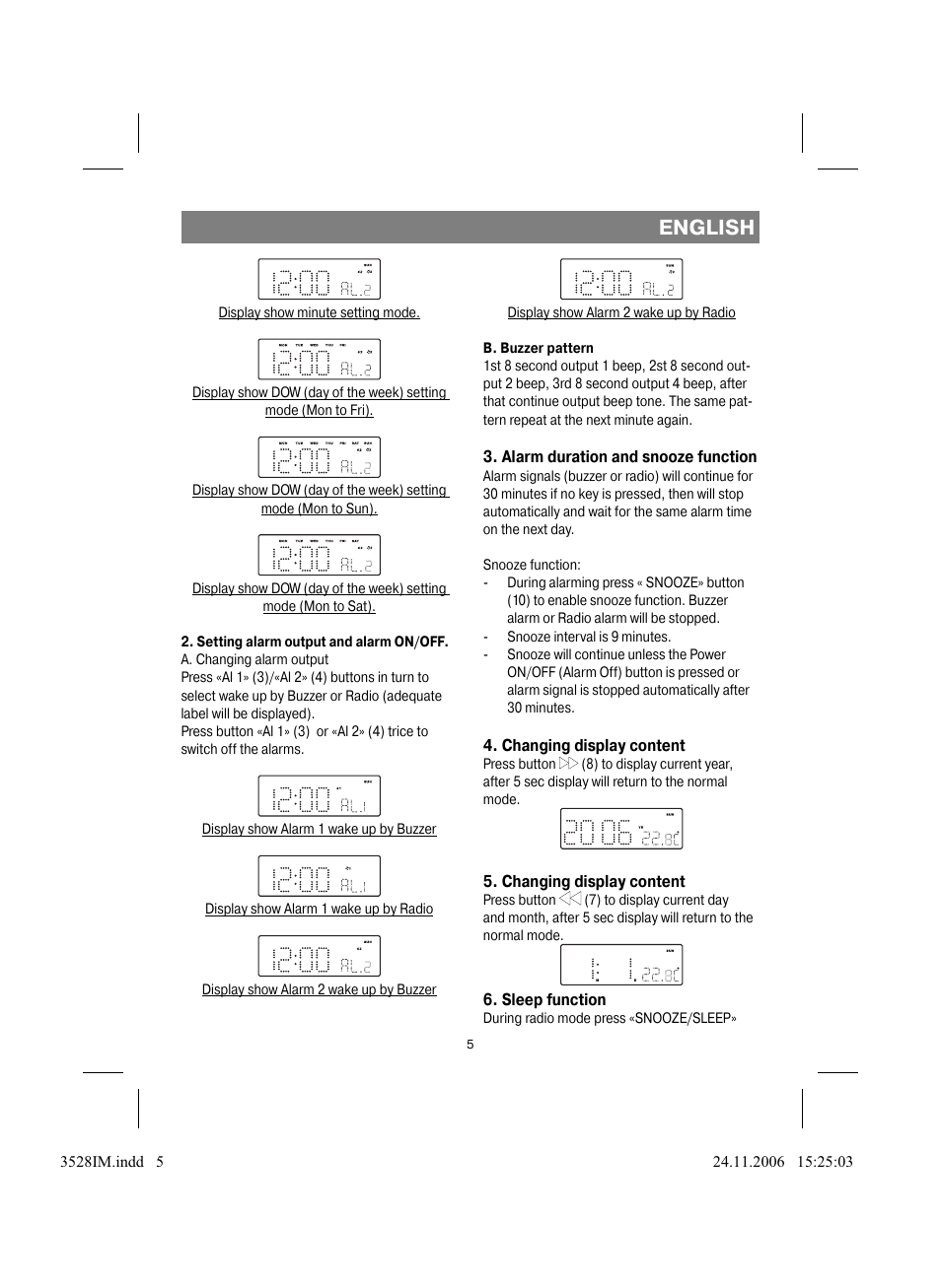 English | Vitek VT-3528 BK User Manual | Page 5 / 32