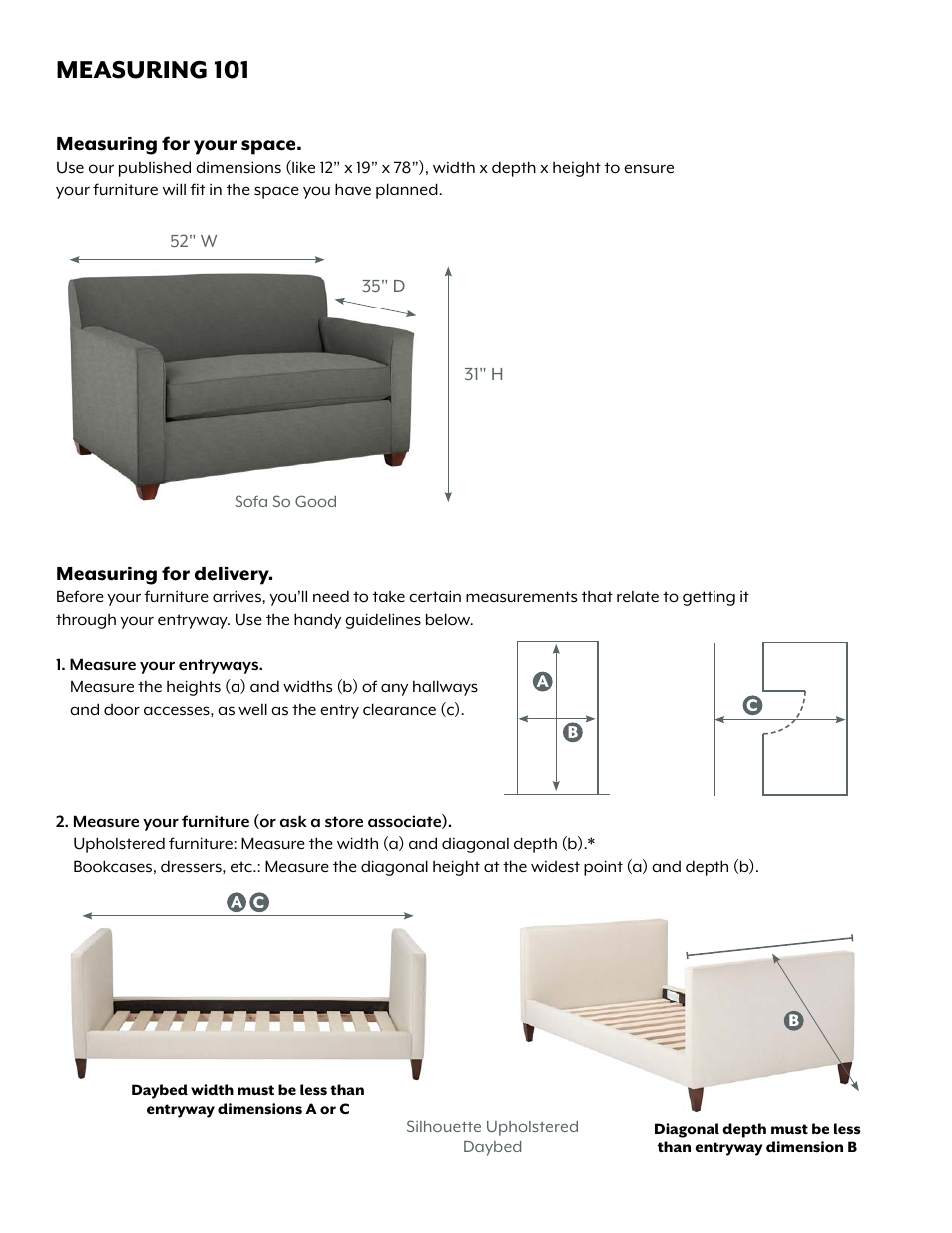 Land of Nod Silhouette Daybed User Manual | 2 pages
