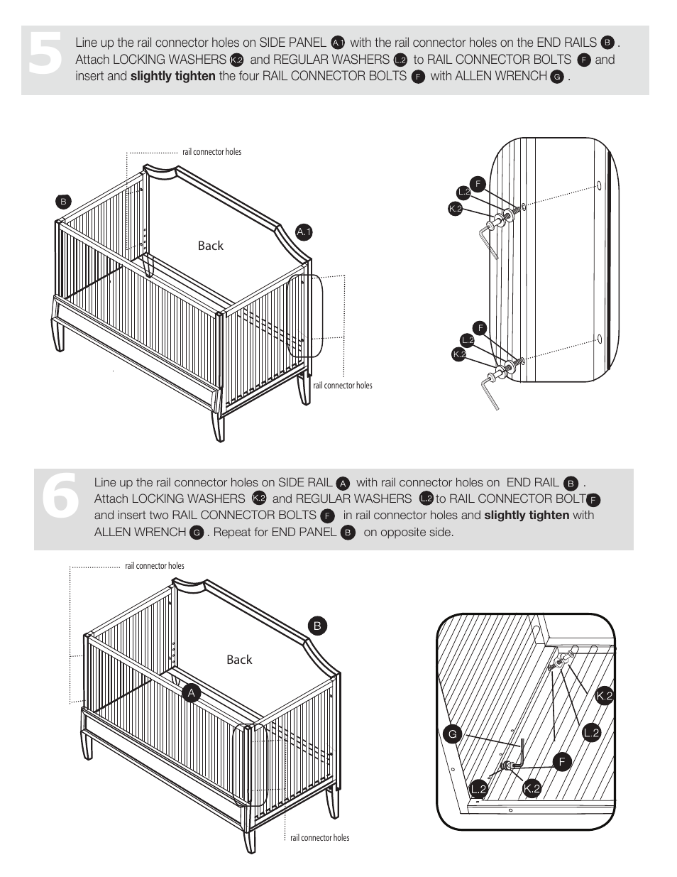 Land of Nod VERONA CRIB User Manual | Page 6 / 10