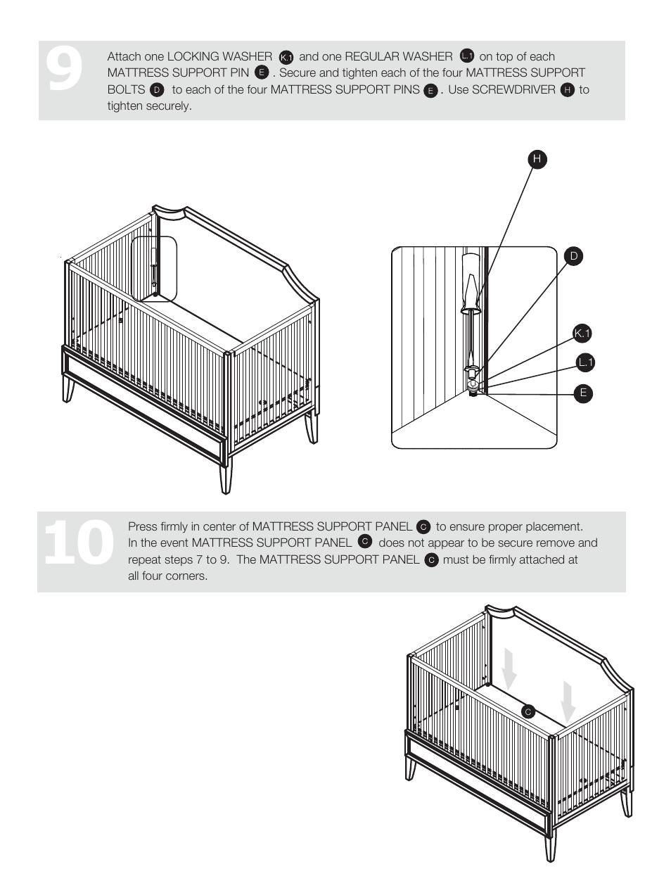 Land of Nod VERONA CRIB User Manual | Page 8 / 10