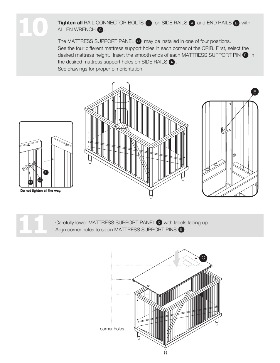 Land of Nod OSLO CRIB User Manual | Page 8 / 11