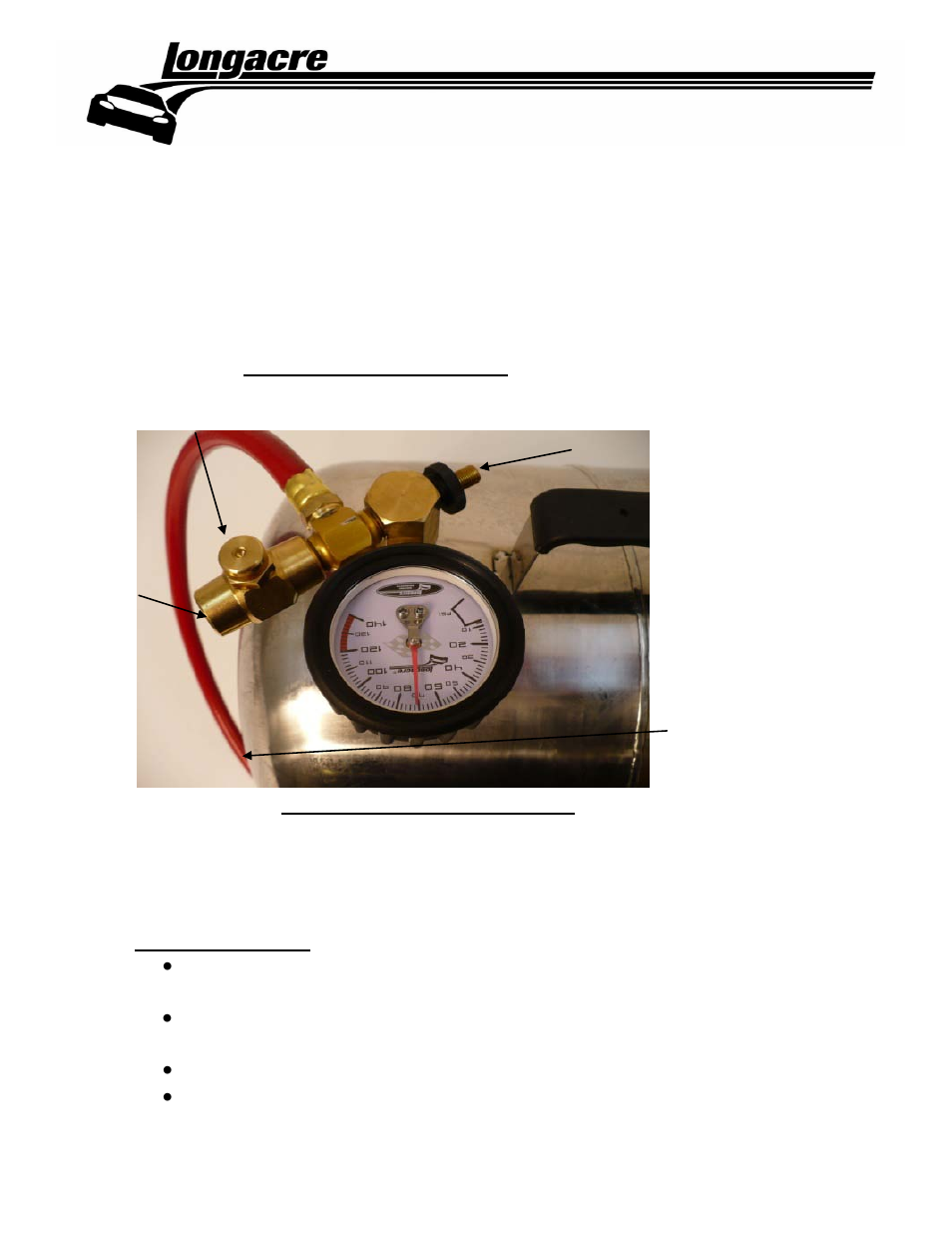 Longacre Air Tank_Filler Gauge User Manual | 1 page