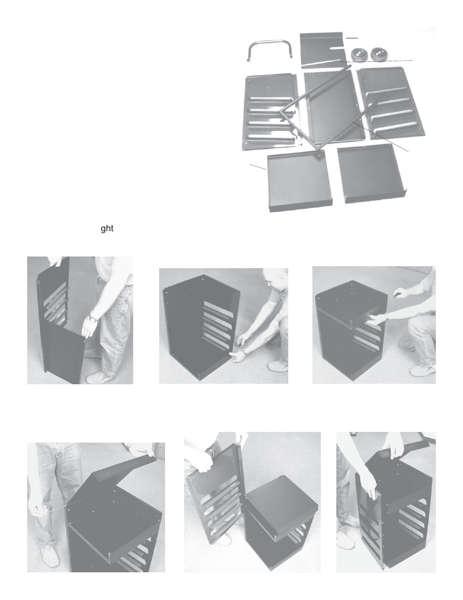 Longacre 72305 Scale Cart Assembly Instructions User Manual | 2 pages