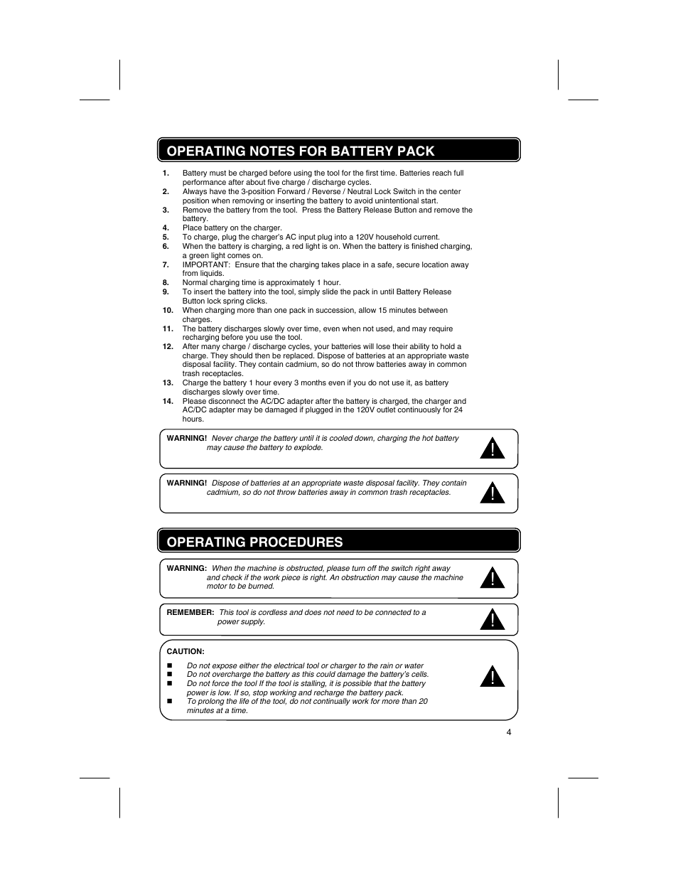 Operating procedures | Longacre 686 Series Pit Impact Gun - Operator’s Manual User Manual | Page 4 / 5