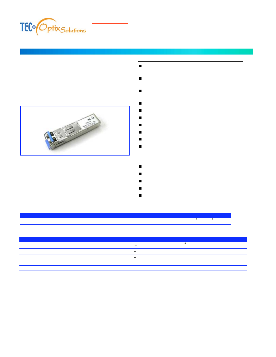 Lynn Electronics MC-SFP-10km User Manual | 10 pages