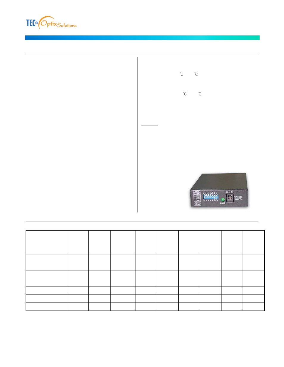 Mc-100-mm series (st or sc) (multimode) | Lynn Electronics MC-100SC-MM User Manual | Page 2 / 3