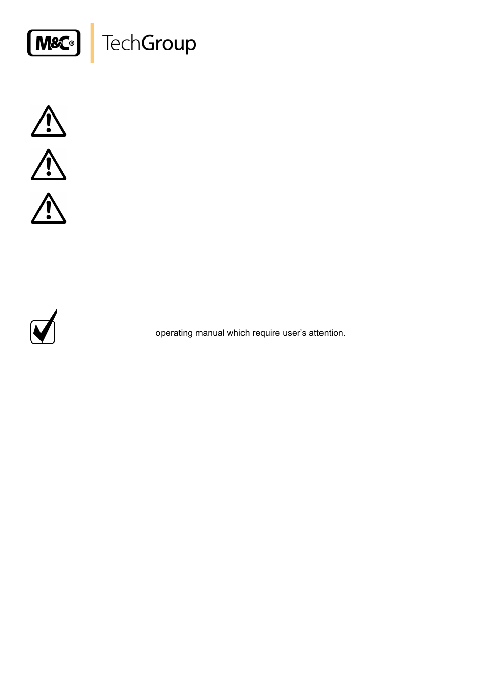 Used terms and signal indications | M&C TechGroup SP10 Operator's manual User Manual | Page 6 / 14