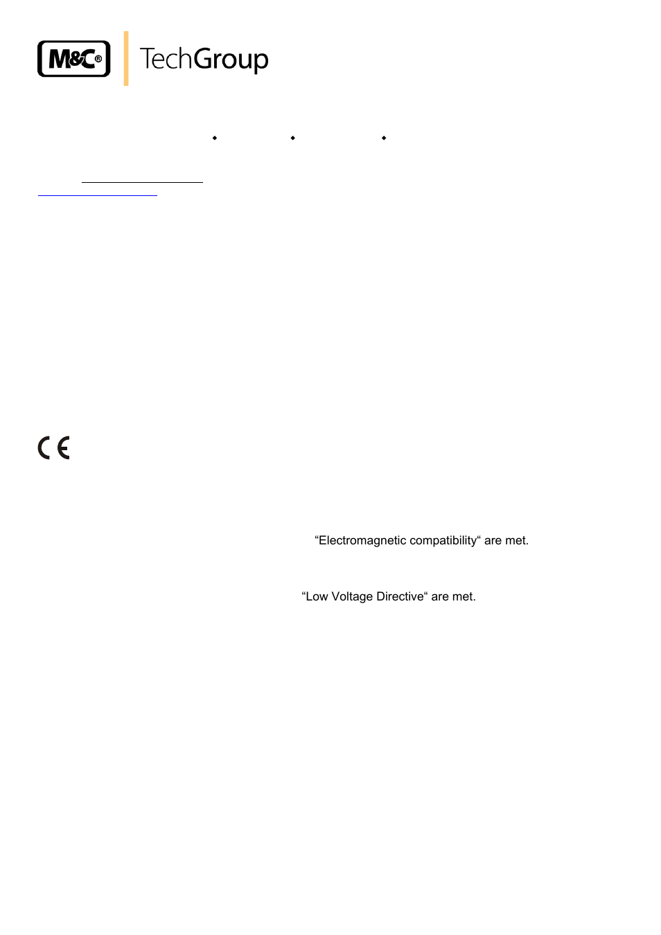 General information, Declaration of conformity | M&C TechGroup N9 KP18 Operator's manual User Manual | Page 4 / 21