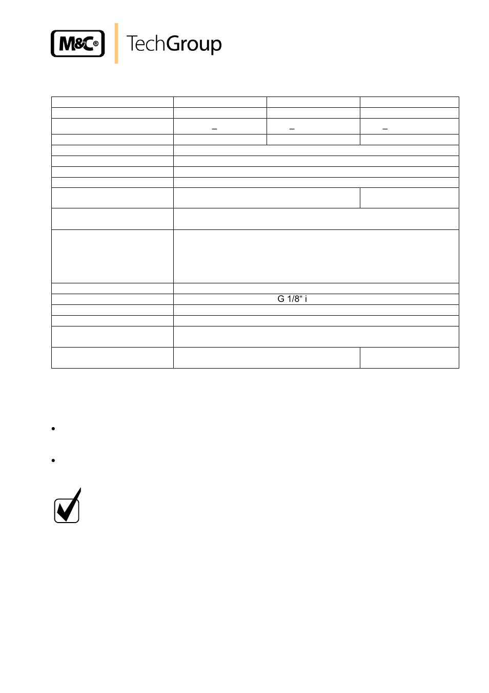 Technical data, Receipt of goods and storage, Installation instructions | M&C TechGroup N9 KP18 Operator's manual User Manual | Page 9 / 21
