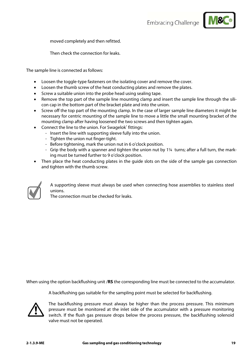M&C TechGroup SP3200 Operator's manual User Manual | Page 19 / 28