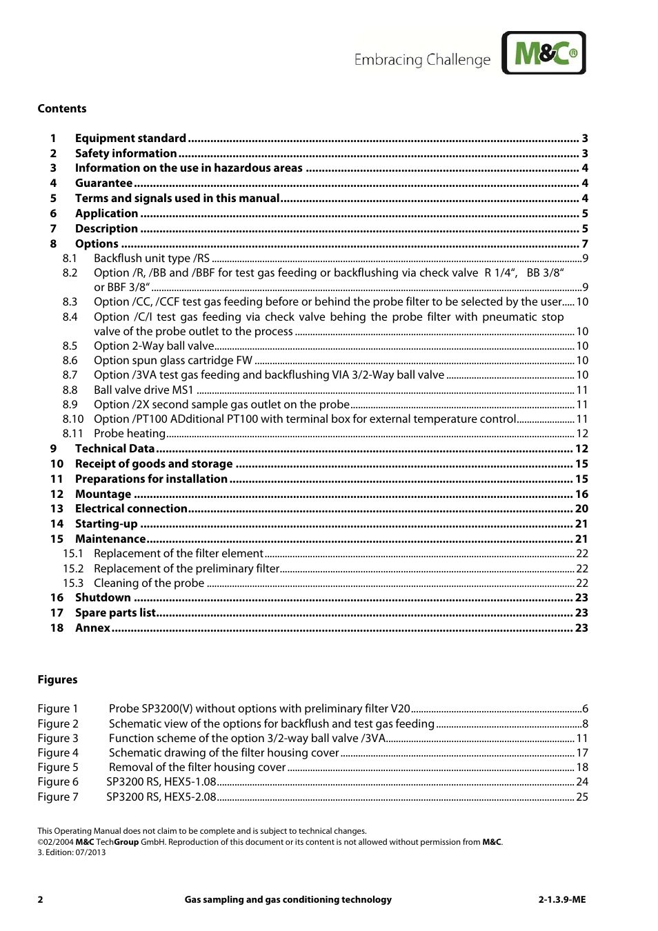 M&C TechGroup SP3200 Operator's manual User Manual | Page 2 / 28