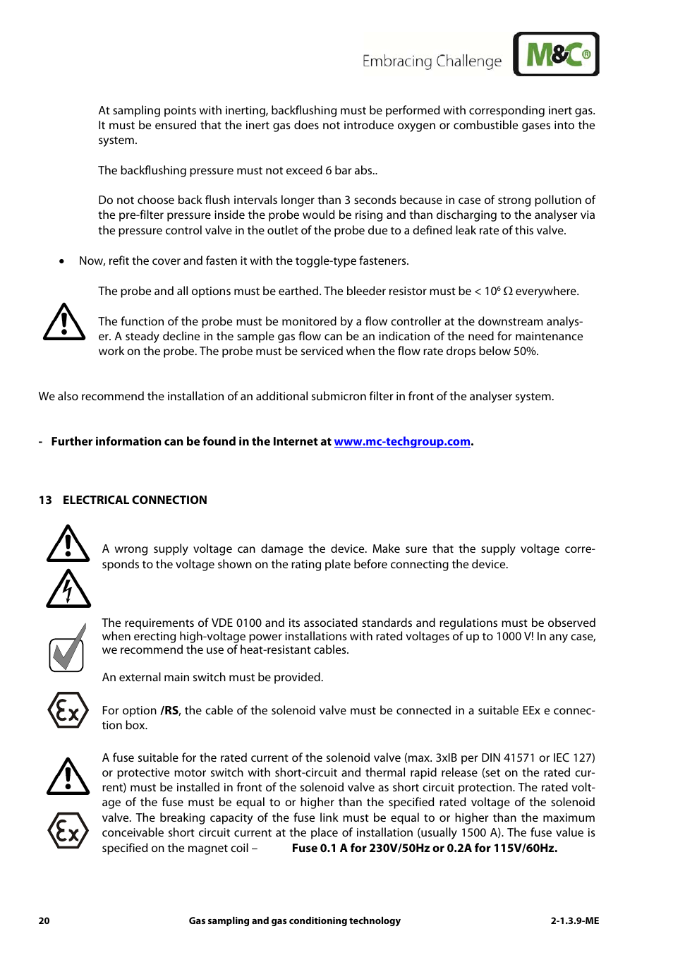 M&C TechGroup SP3200 Operator's manual User Manual | Page 20 / 28