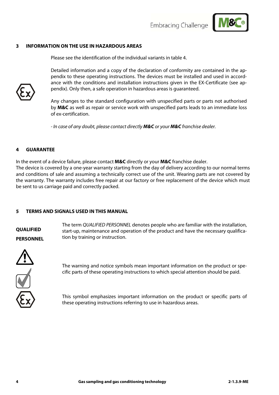 M&C TechGroup SP3200 Operator's manual User Manual | Page 4 / 28
