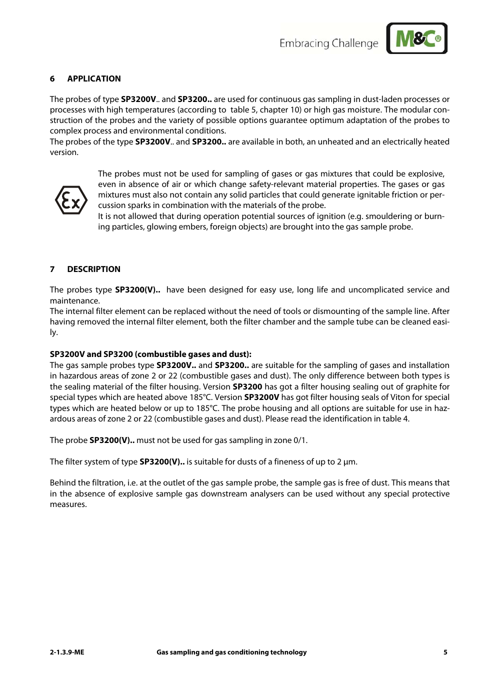 M&C TechGroup SP3200 Operator's manual User Manual | Page 5 / 28