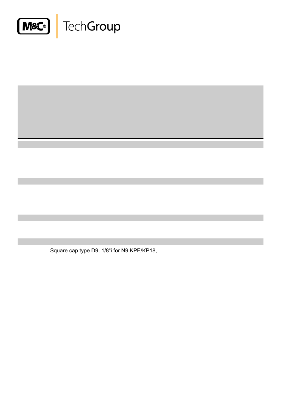 Spare parts list, Portable sampling system version pss-10/1 | M&C TechGroup PSS-10_1 Operator's manual User Manual | Page 20 / 23
