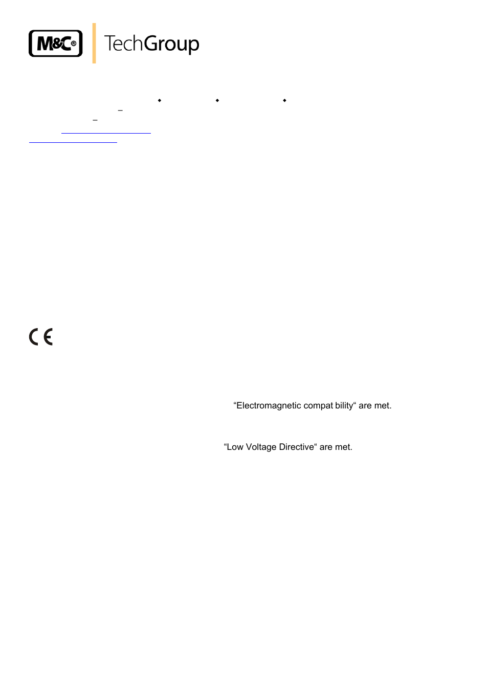General information, Declaration of conformity | M&C TechGroup PSS-10_1 Operator's manual User Manual | Page 4 / 23