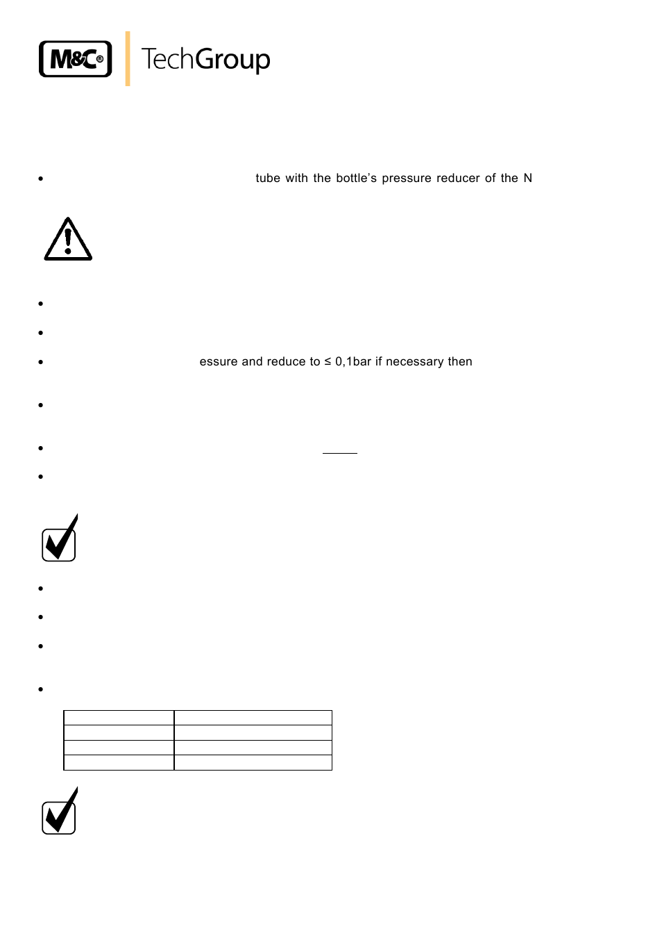 Zero calibration | M&C TechGroup PMA 50 EEX Operator's manual User Manual | Page 22 / 48