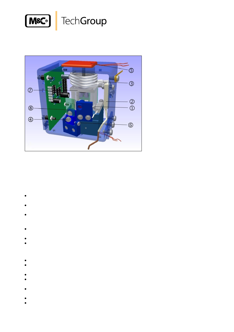 Mechanical zero point adjustment, Figure 8, Schematic view of the transmitter unit | M&C TechGroup PMA 50 EEX Operator's manual User Manual | Page 33 / 48