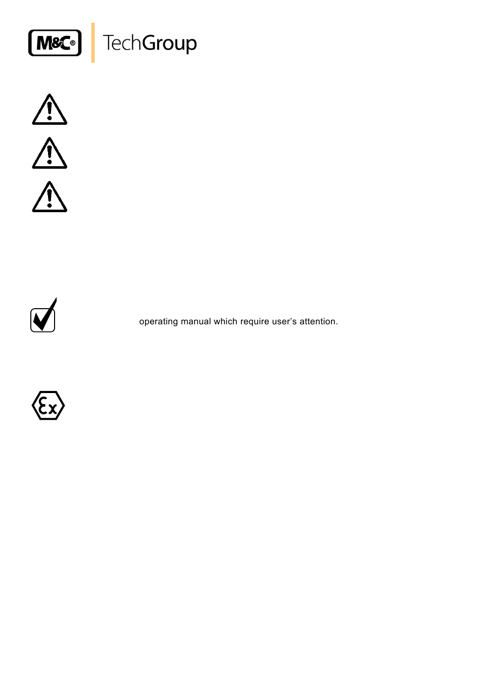 Used terms and signal indications | M&C TechGroup PMA 50 EEX Operator's manual User Manual | Page 8 / 48
