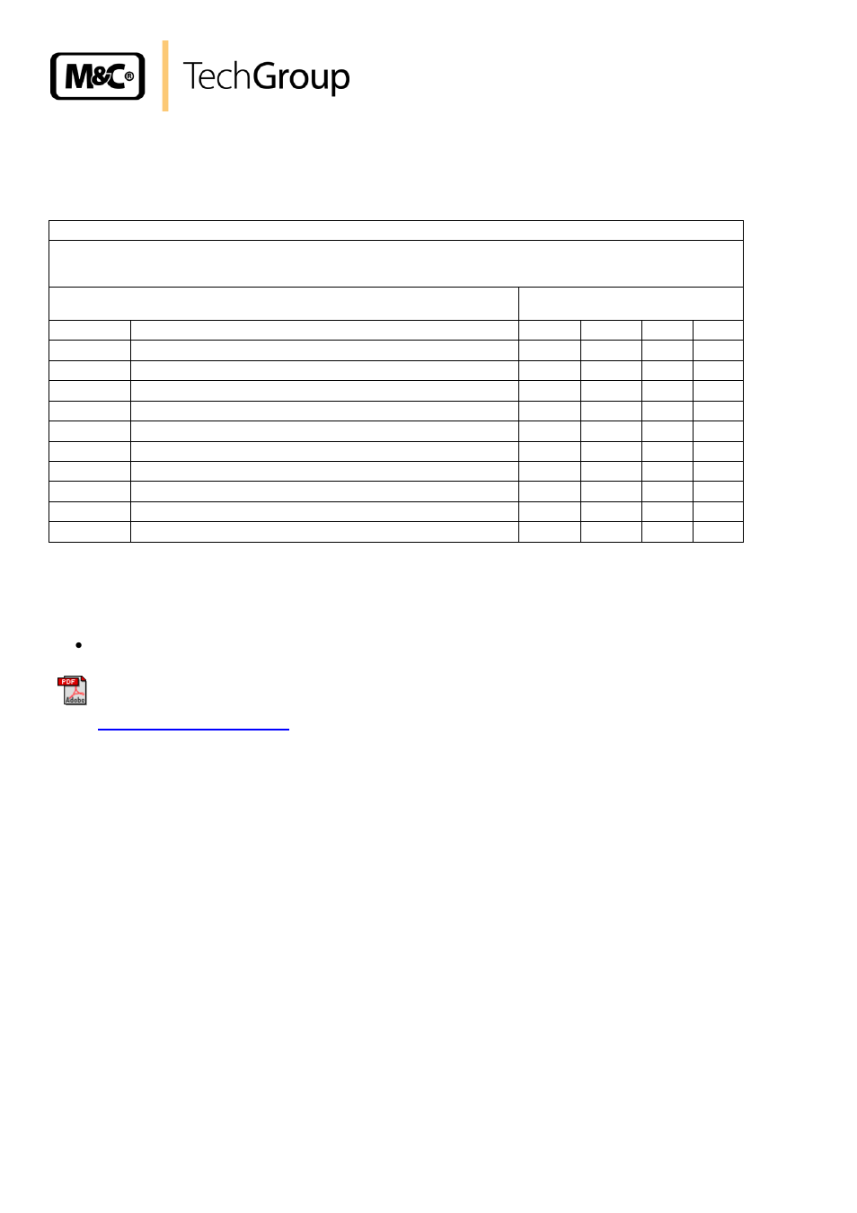 Spare parts list, Appendix | M&C TechGroup PMA 10S Operator's manual User Manual | Page 26 / 27