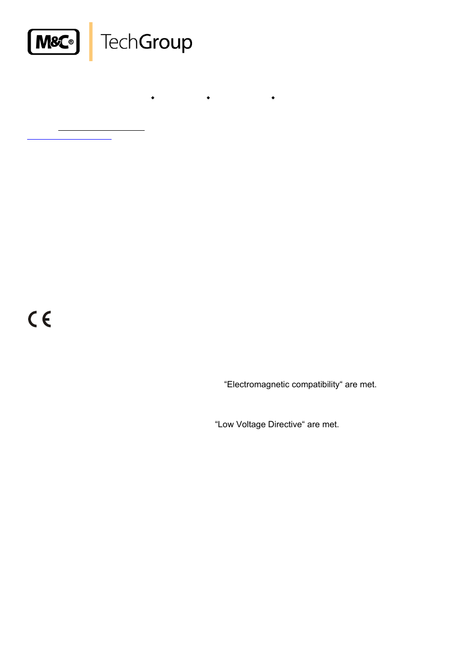 General information, Declaration of conformity, Head office | M&C TechGroup PAS-500 Operator's manual User Manual | Page 4 / 20