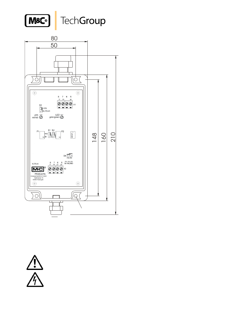 Starting, Figure 5, Electrical connection k-fa | Ш4,3 | M&C TechGroup FA-1_2_3,bi Operator's manual User Manual | Page 15 / 24