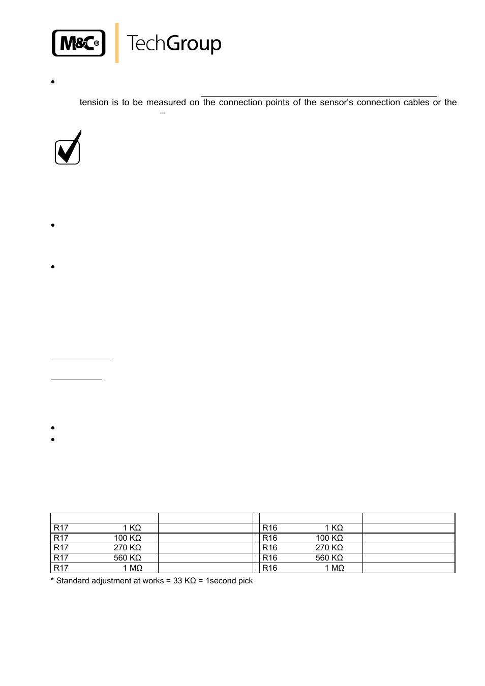 Adjustment of the delay time | M&C TechGroup FA-1_2_3,bi Operator's manual User Manual | Page 17 / 24