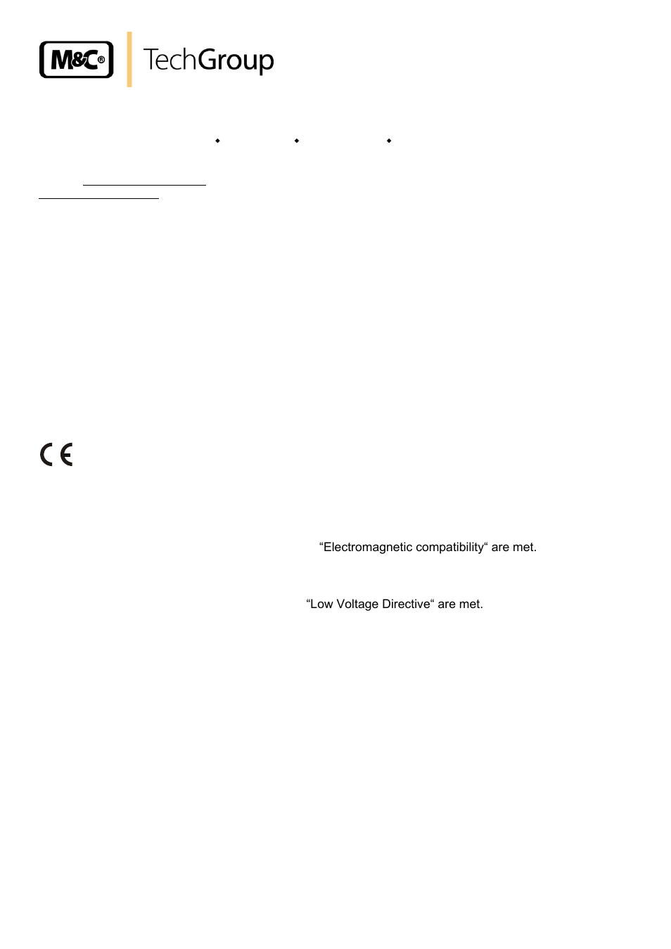 General information, Declaration of conformity | M&C TechGroup FA-1_2_3,bi Operator's manual User Manual | Page 4 / 24