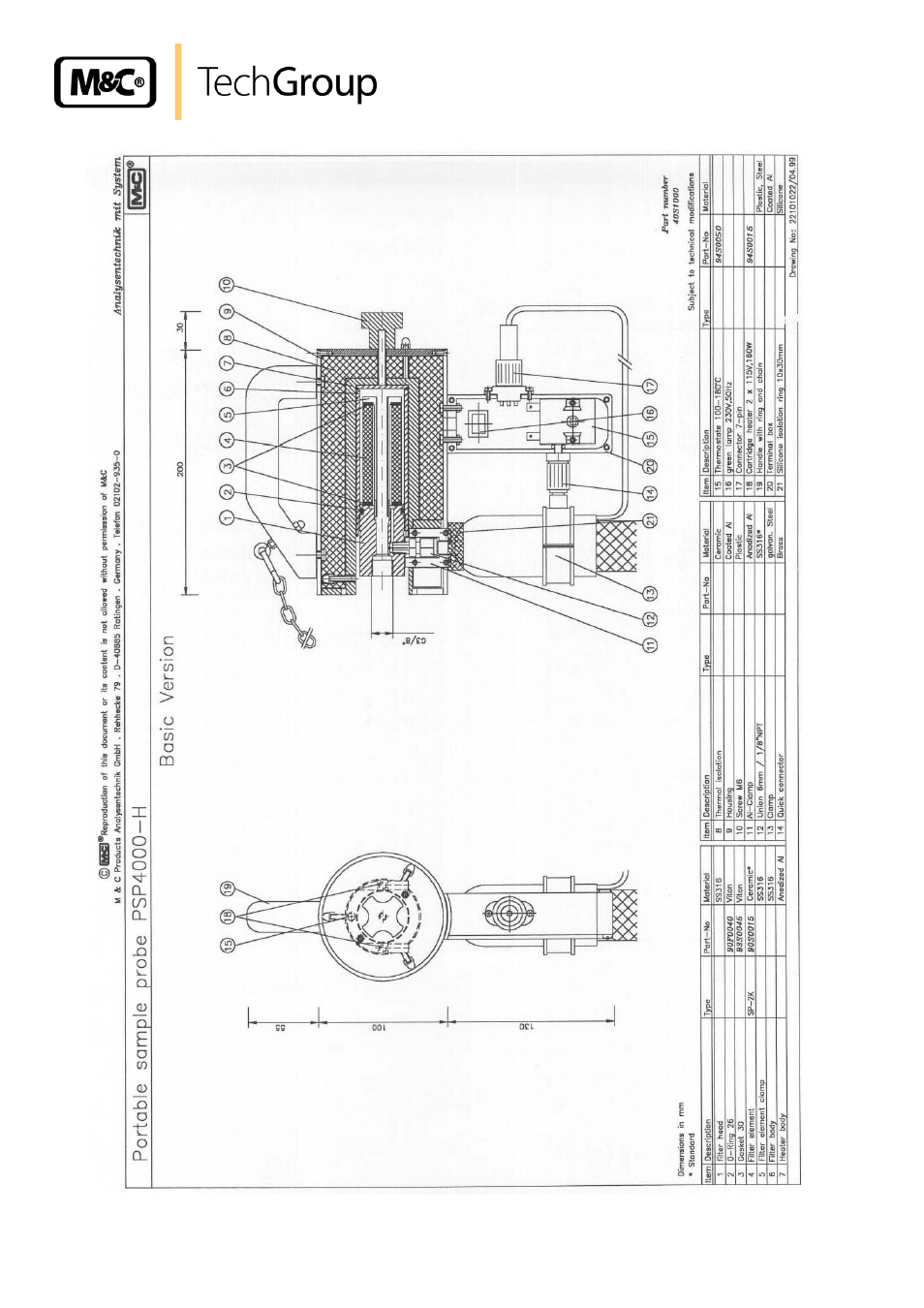 Figure 4, Basic version | M&C TechGroup PSP4000-H_C_T Operator's manual User Manual | Page 20 / 24