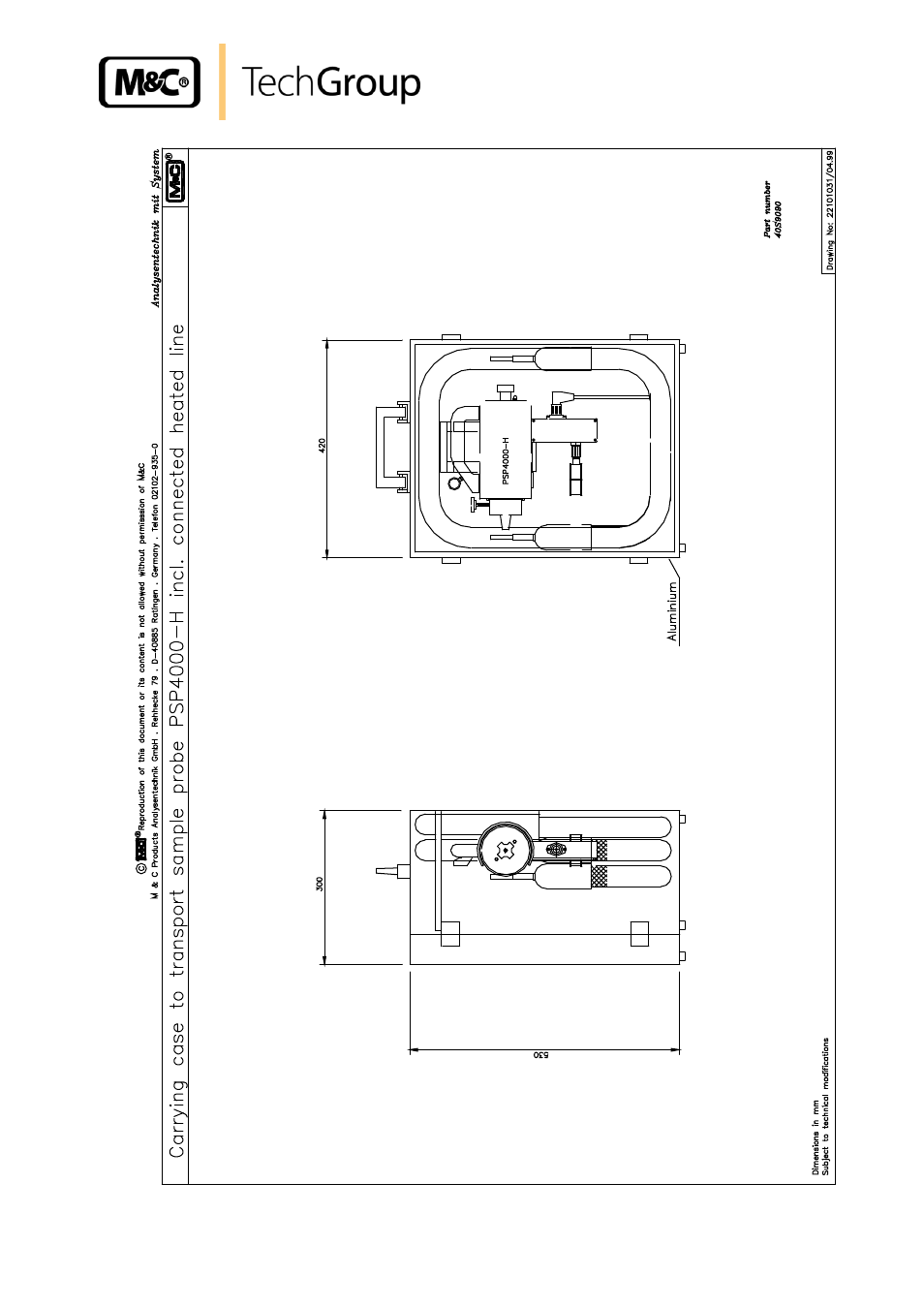 Figure 5, Carrying case to transport sample probe | M&C TechGroup PSP4000-H_C_T Operator's manual User Manual | Page 21 / 24