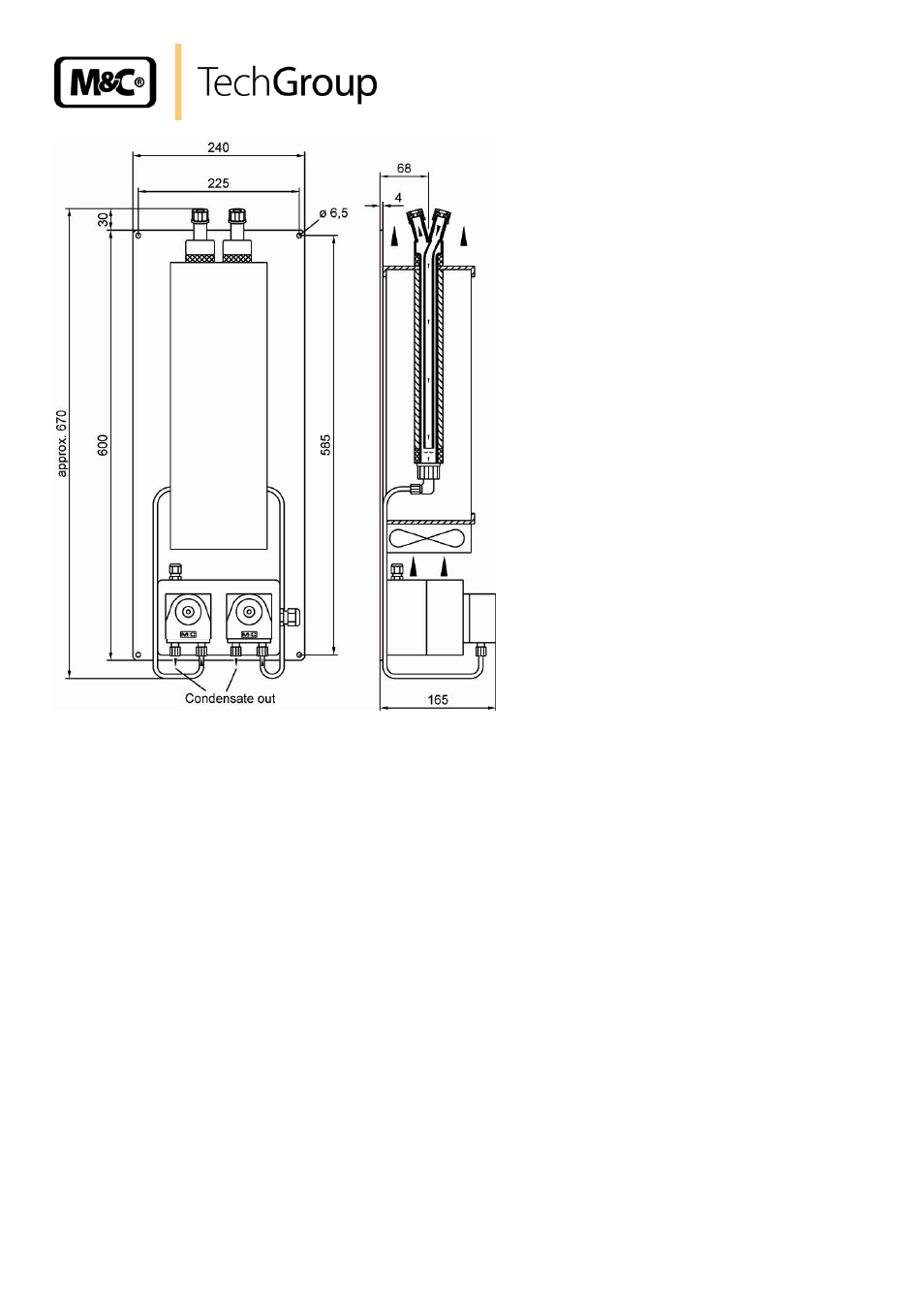 Function, Figure 4, Dimensions vc-2-sl | M&C TechGroup VC-2-SL Operator's manual User Manual | Page 10 / 18