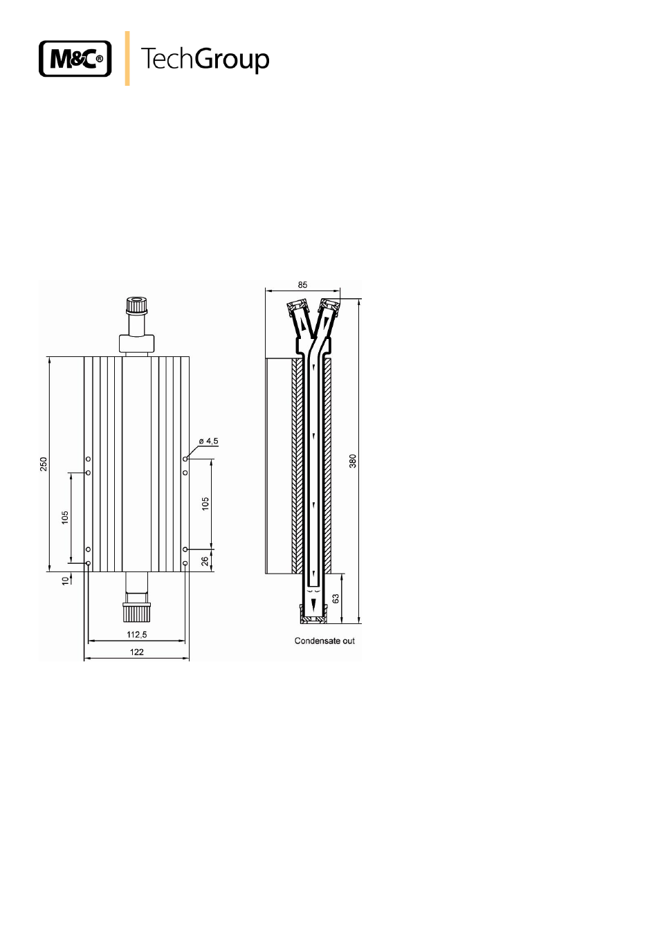 Description, Figure 1, Dimensions vc-1 | M&C TechGroup VC-2-SL Operator's manual User Manual | Page 8 / 18