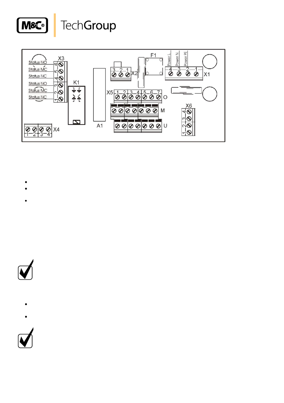 Start-up, Figure 5, Electrical sockets alarm contact | M&C TechGroup ECM-ExII Operator's manual User Manual | Page 16 / 39