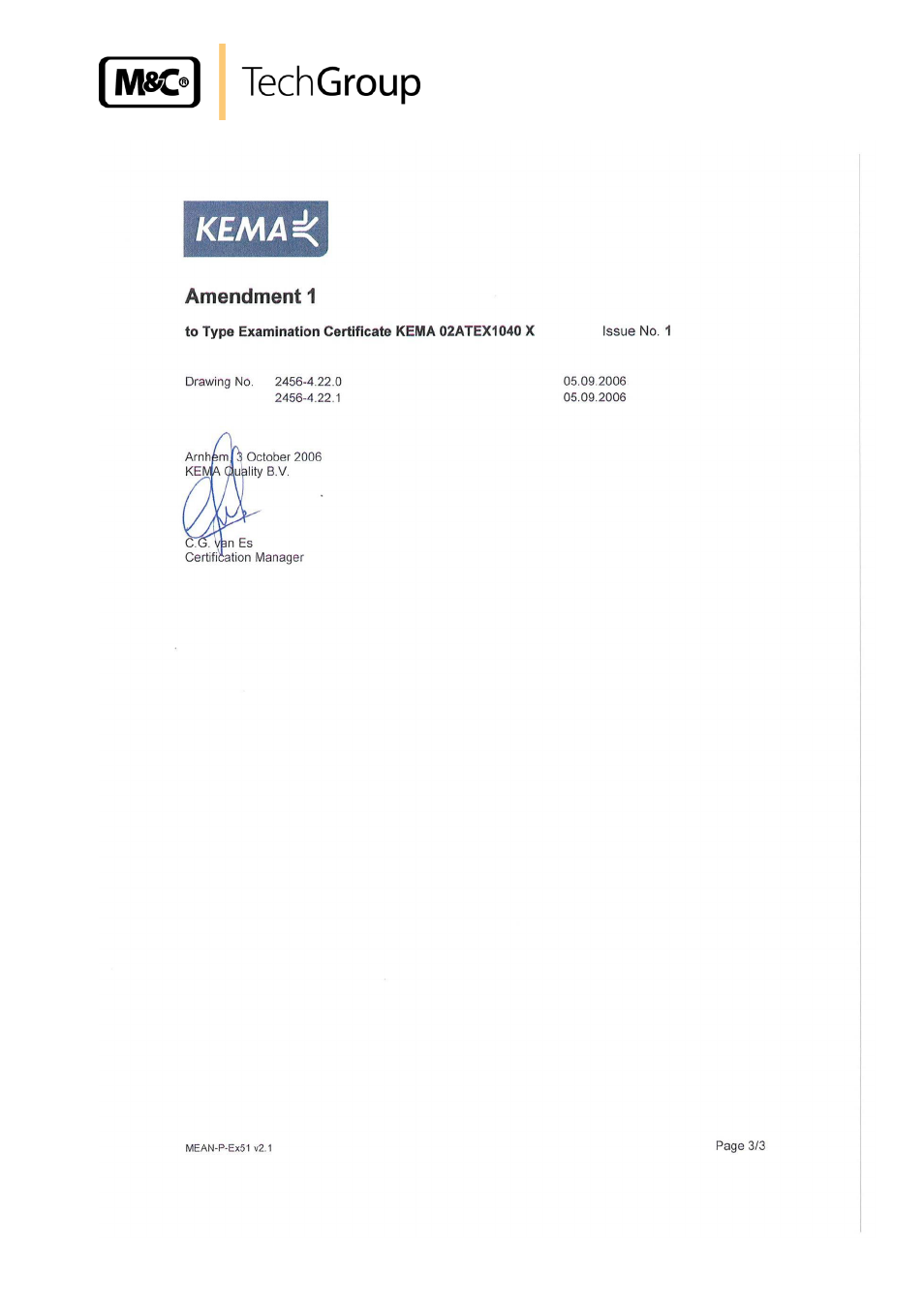 M&C TechGroup ECM-ExII Operator's manual User Manual | Page 31 / 39