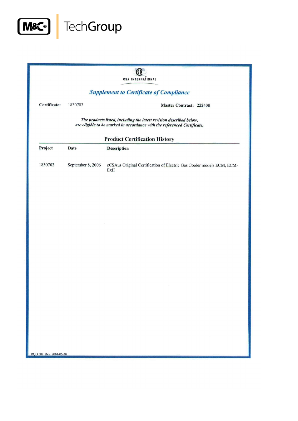 M&C TechGroup ECM-ExII Operator's manual User Manual | Page 34 / 39
