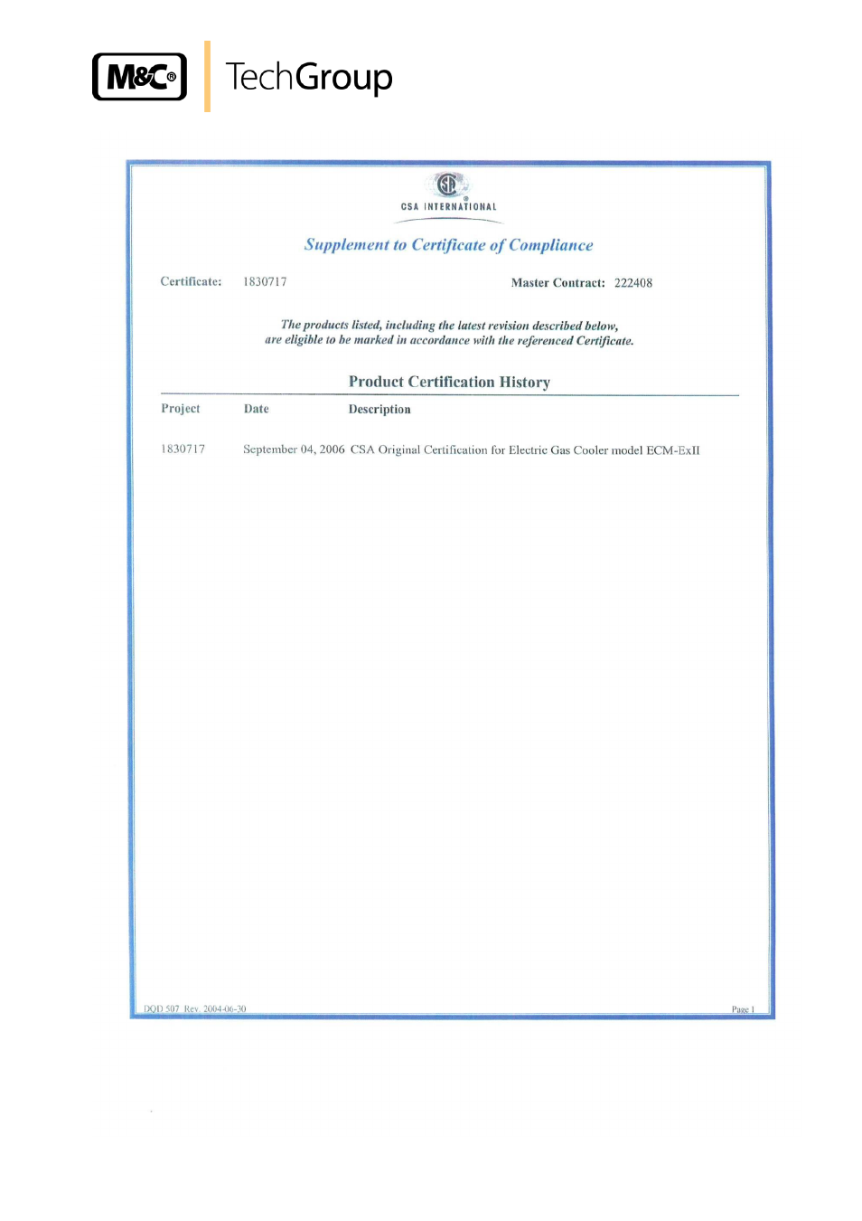 M&C TechGroup ECM-ExII Operator's manual User Manual | Page 37 / 39