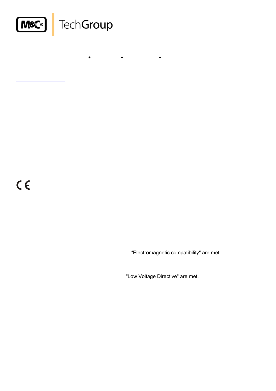 General information, Declaration of conformity | M&C TechGroup ECM-ExII Operator's manual User Manual | Page 4 / 39