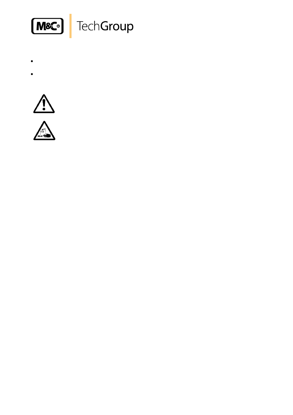 Cleaning | M&C TechGroup MP12 Operator's manual User Manual | Page 15 / 17
