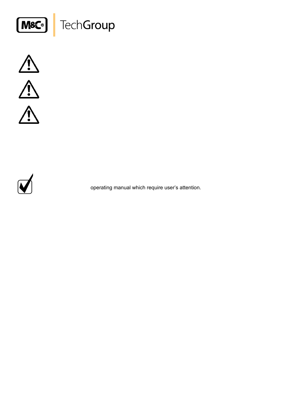 Used terms and signal indications | M&C TechGroup MP12 Operator's manual User Manual | Page 6 / 17