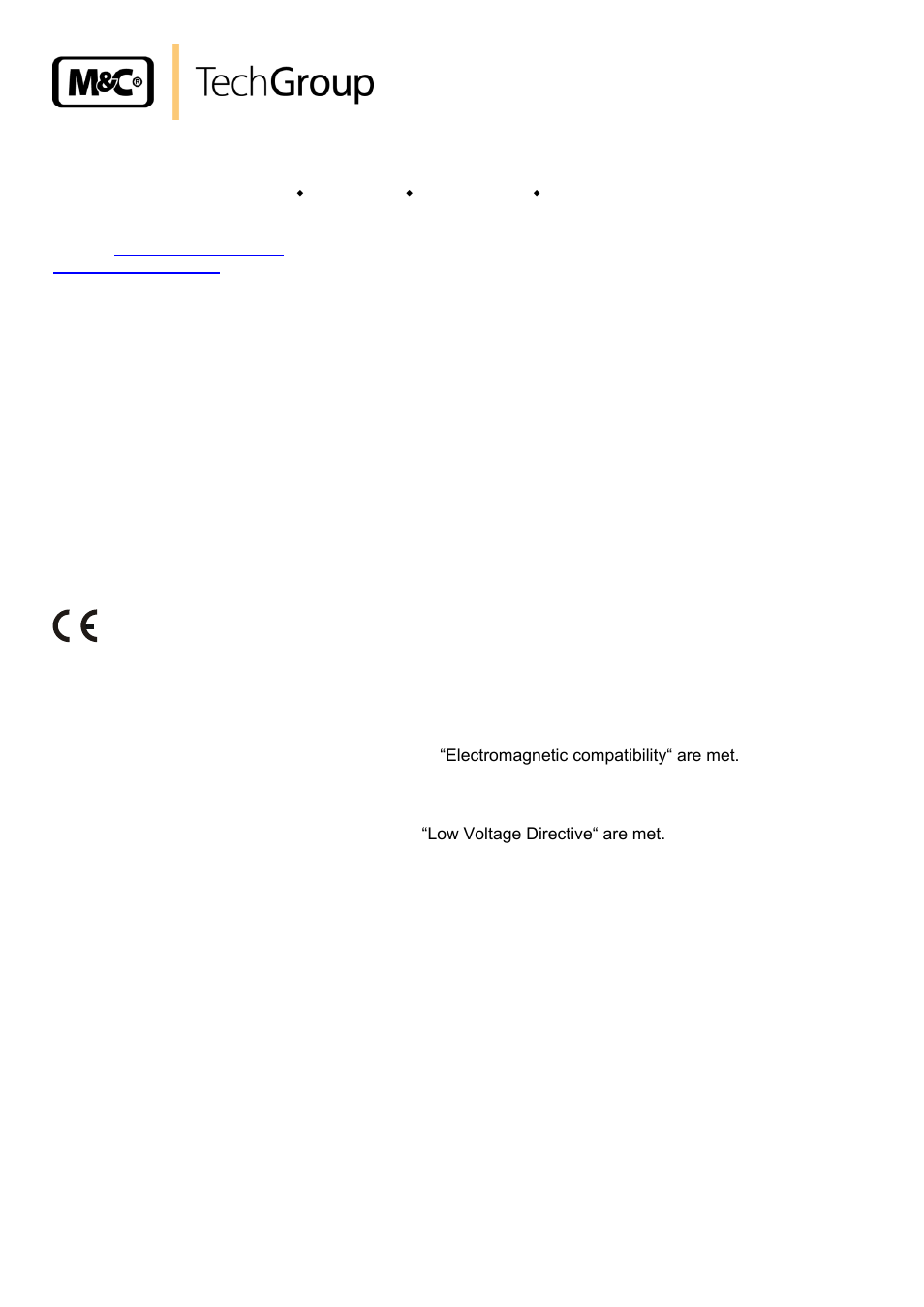 General information, Declaration of conformity, Head office | M&C TechGroup BA-C Operator's manual User Manual | Page 4 / 16