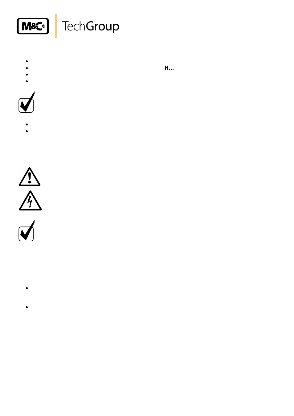 Mounting, Electrical connection | M&C TechGroup MV3_2-H Series Operator's manual User Manual | Page 10 / 18