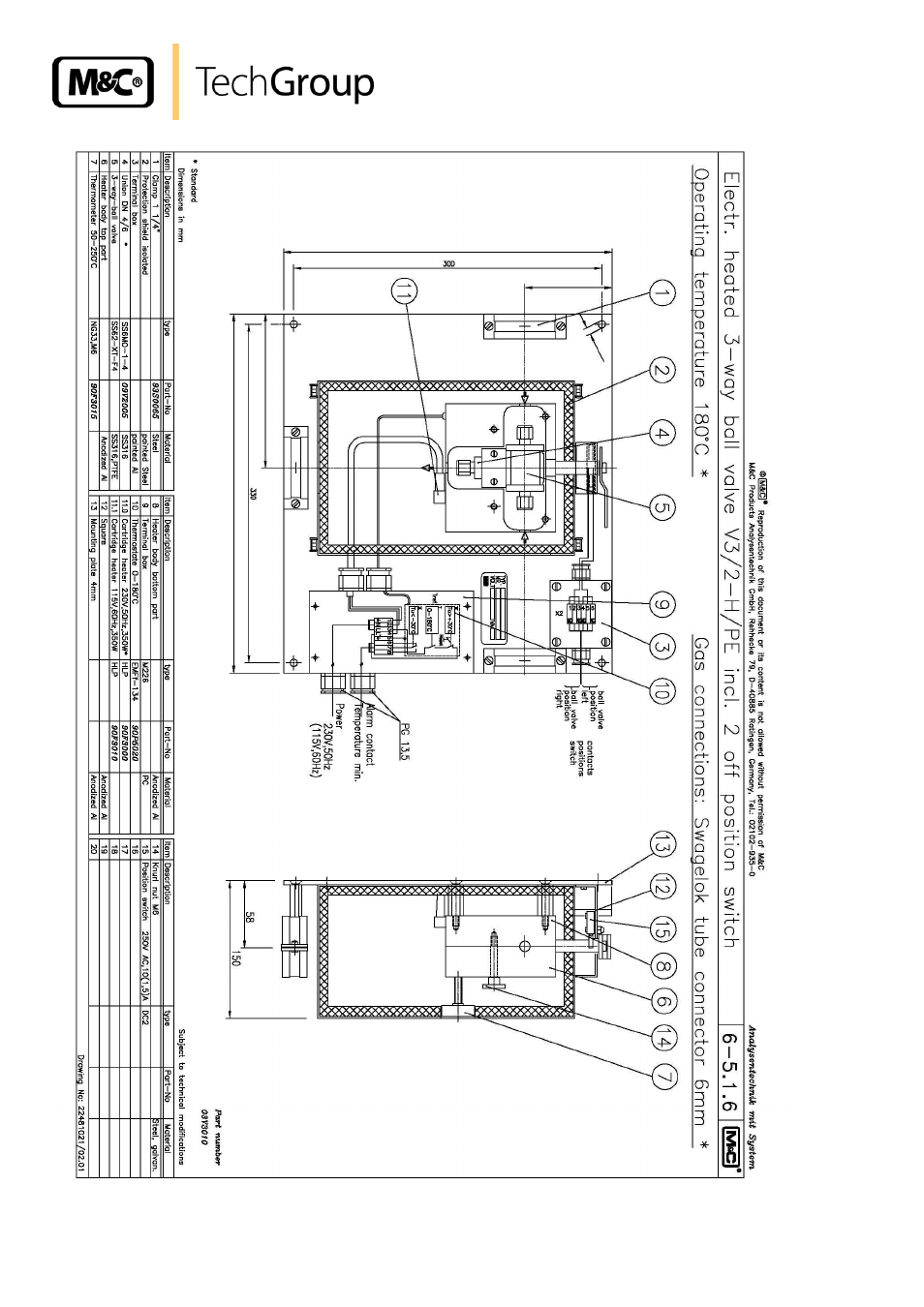 Figure 2 | M&C TechGroup MV3_2-H Series Operator's manual User Manual | Page 14 / 18