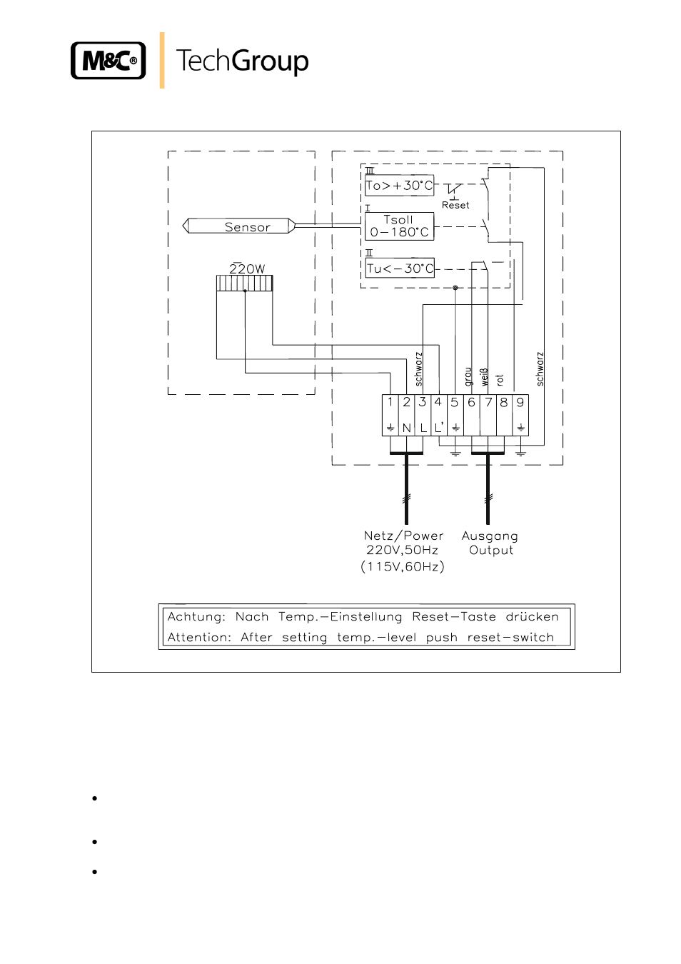 Starting, Figure 2, Electrical connections for fm-200k-h(/fa) | M&C TechGroup FM-200K-H_FA Operator's manual User Manual | Page 12 / 16