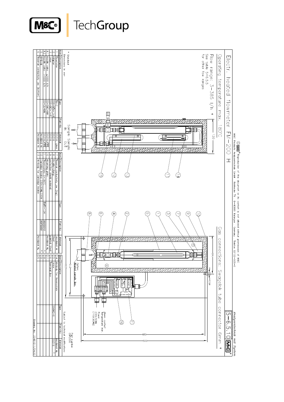 Figure 4, Electrically heated flowmeter fm-200h | M&C TechGroup FM-200K-H_FA Operator's manual User Manual | Page 16 / 16