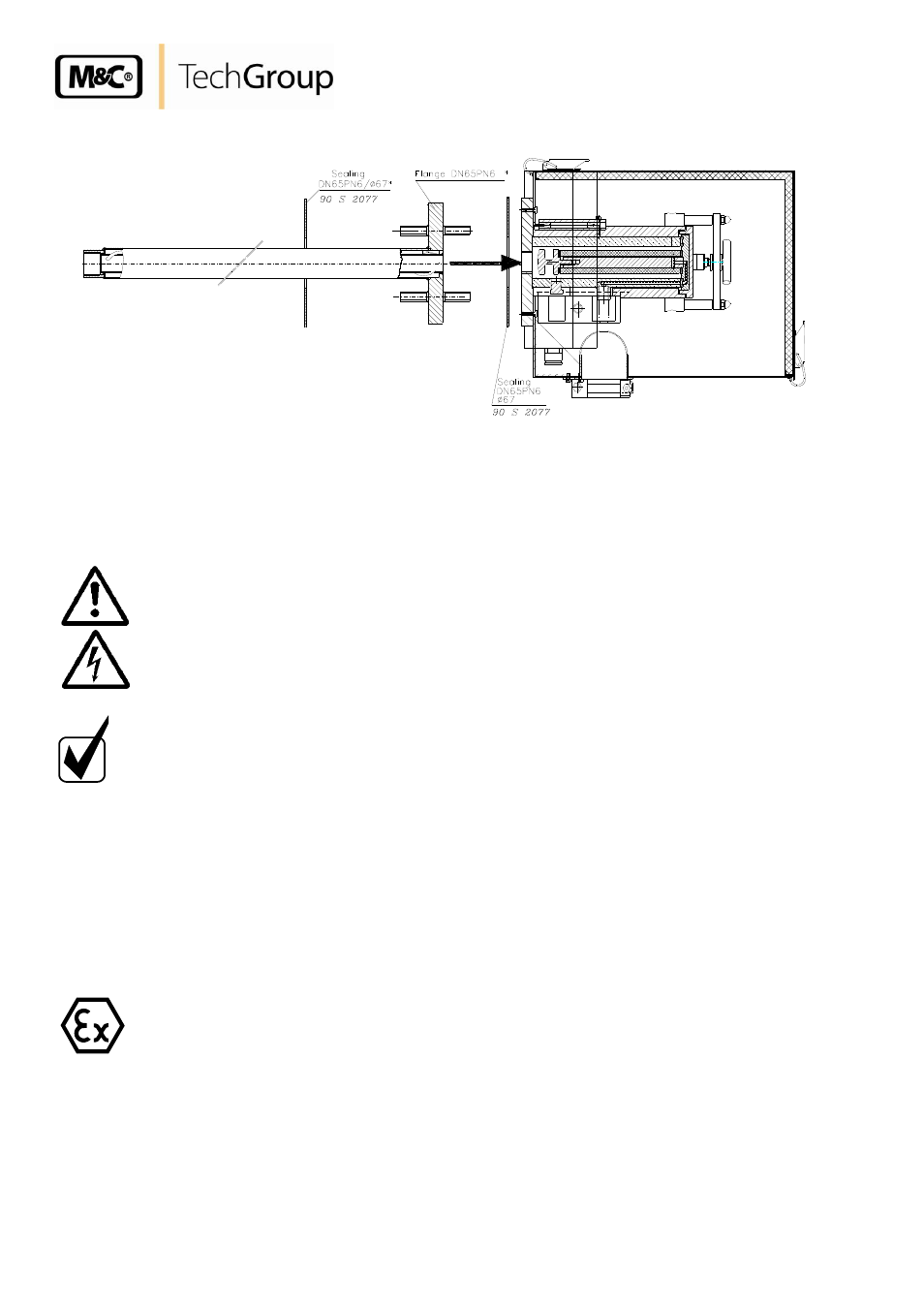 Electrical connections, Figure 3, Mounting of the heated sample tube sp30-h../ex2 | M&C TechGroup SP 30-H.._EX2 Operator's manual User Manual | Page 12 / 16