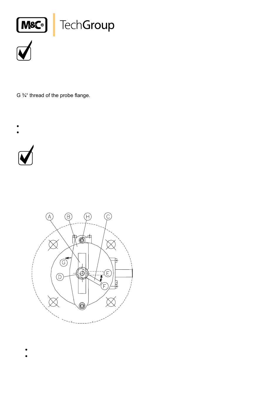 Mounting of the probe, Checking the filter element | M&C TechGroup SP2006-H280_DIL Operator's manual User Manual | Page 16 / 35
