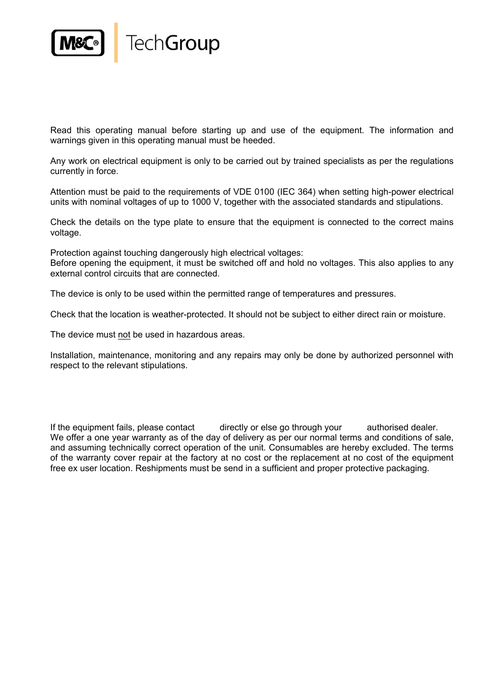 M&C TechGroup SP210-H_W Operator's manual User Manual | Page 5 / 16
