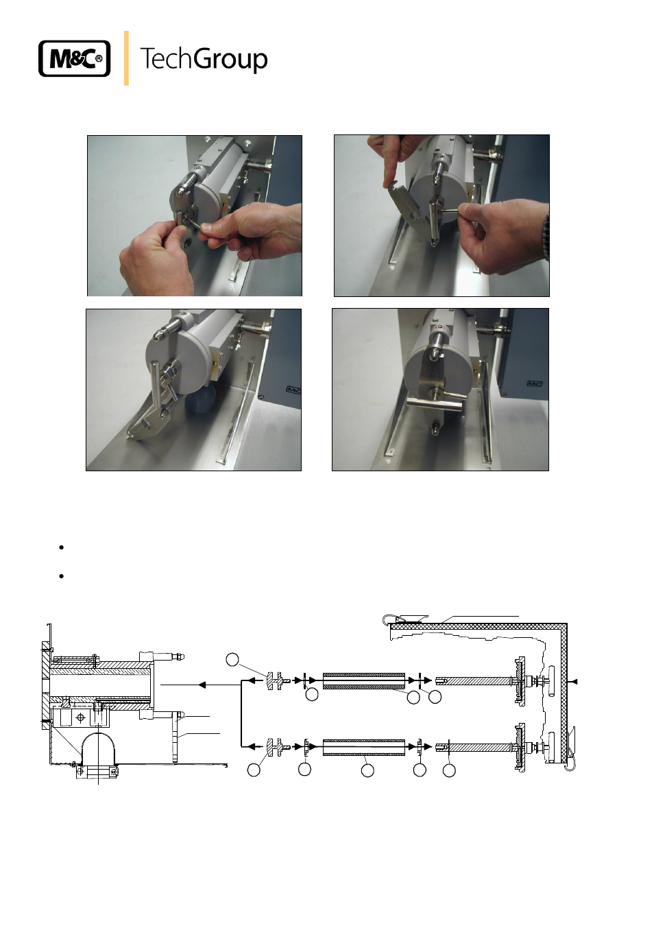 Figure 4, Dismounting of the filter housing lid, Figure 5 | Filter element receiving part | M&C TechGroup SP2000-H320_S2 Operator's manual User Manual | Page 14 / 39